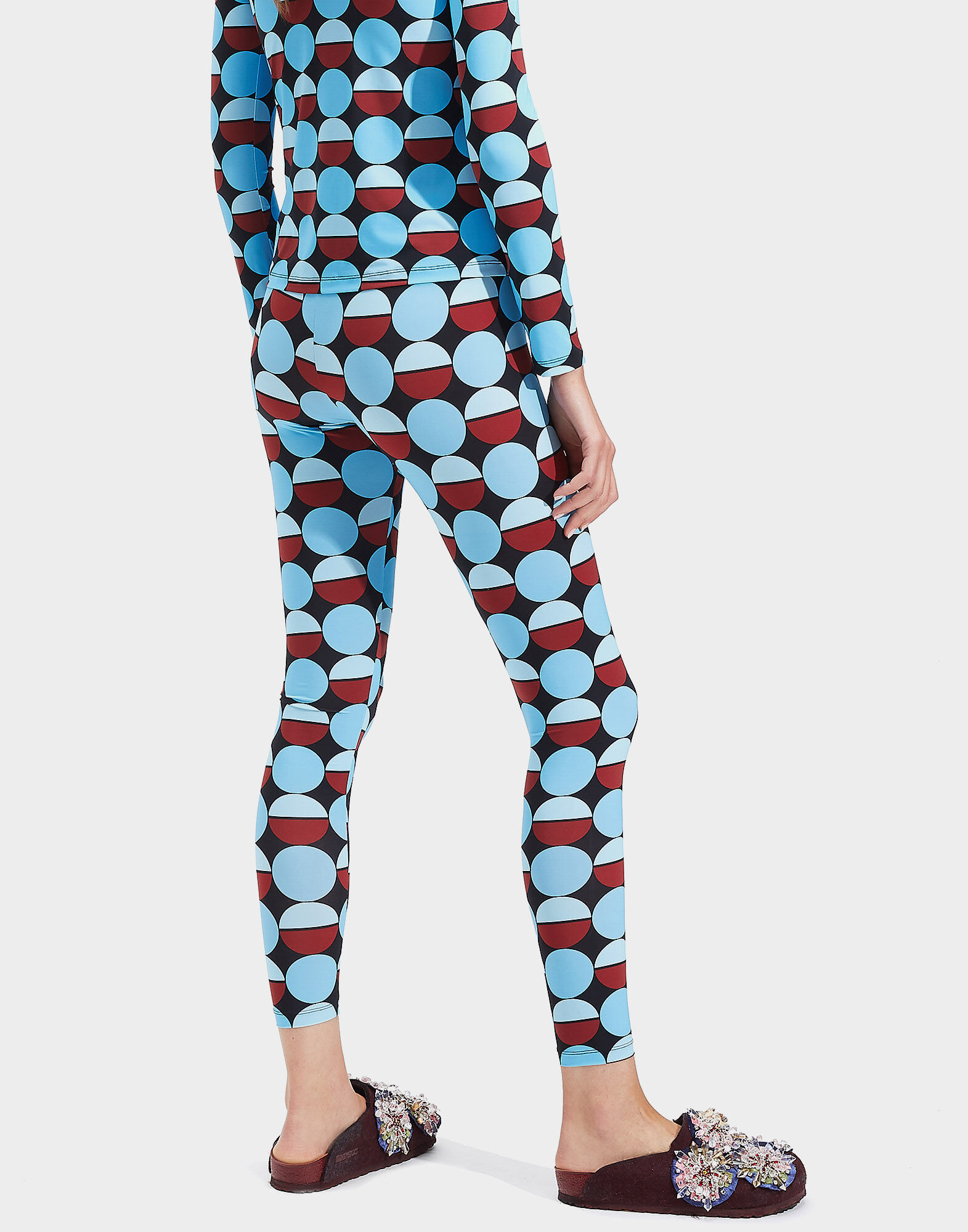 LaDoubleJ Leggings Sfere Azzurro TRO0013JER005SFE0003
