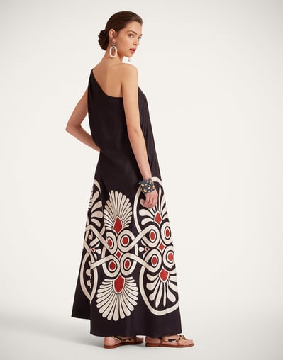Roy Dress in Medallion Place Black for Women | La DoubleJ Roy Dress in Medallion Place Black for Women | La DoubleJ
