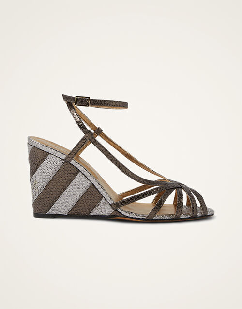 La DoubleJ The Weekend Wedge Anthracite SHO0101PIT001SOLIDGY03