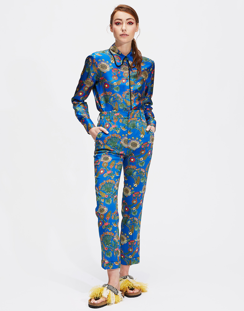LaDoubleJ Rodeo Shirt LaDoubleJ Rodeo Shirt Thistle Blu SHI0025SIL001THI0002