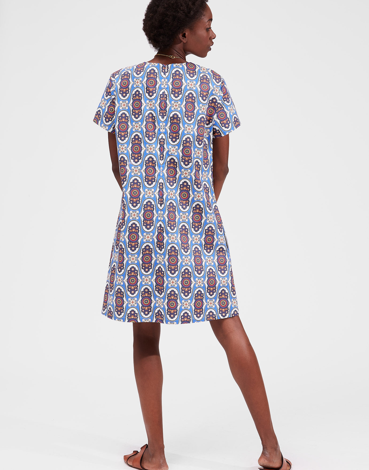 LaDoubleJ Mini Swing Dress Amalfi DRE0159COT001AMA0001