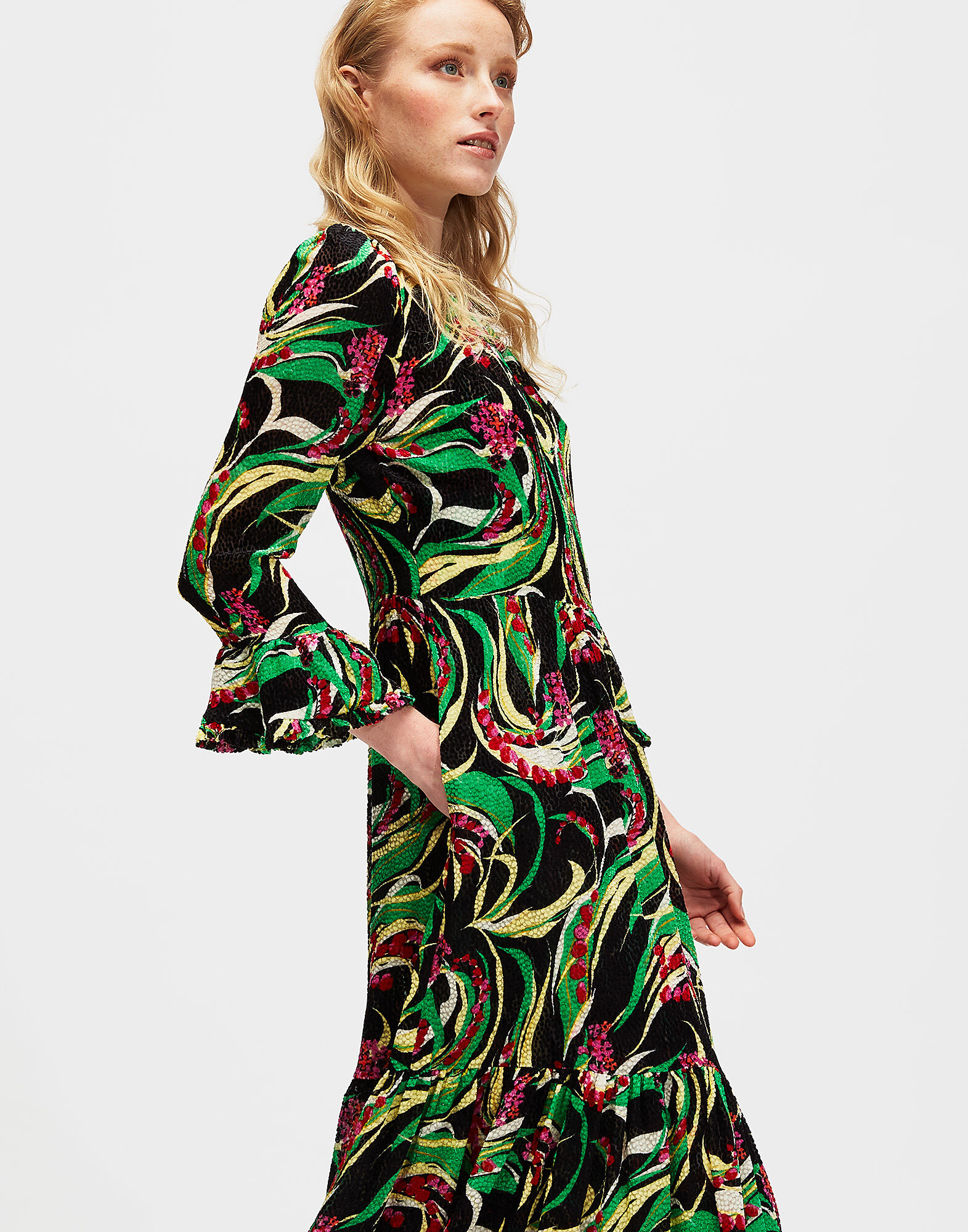 LaDoubleJ Midi Visconti Dress Windy Flowers DRE0091DEV001WIN0001