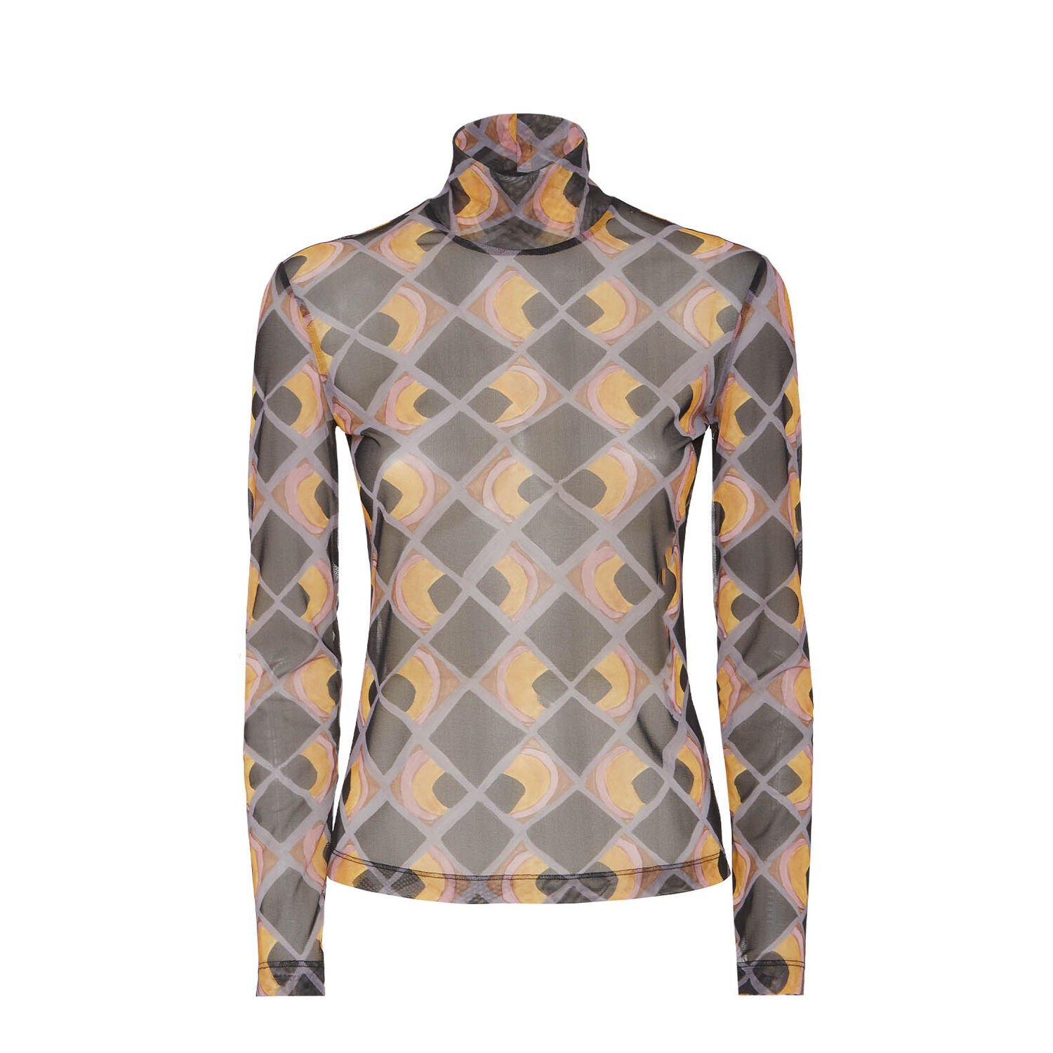 La Doublej Turtleneck In Half-light Black