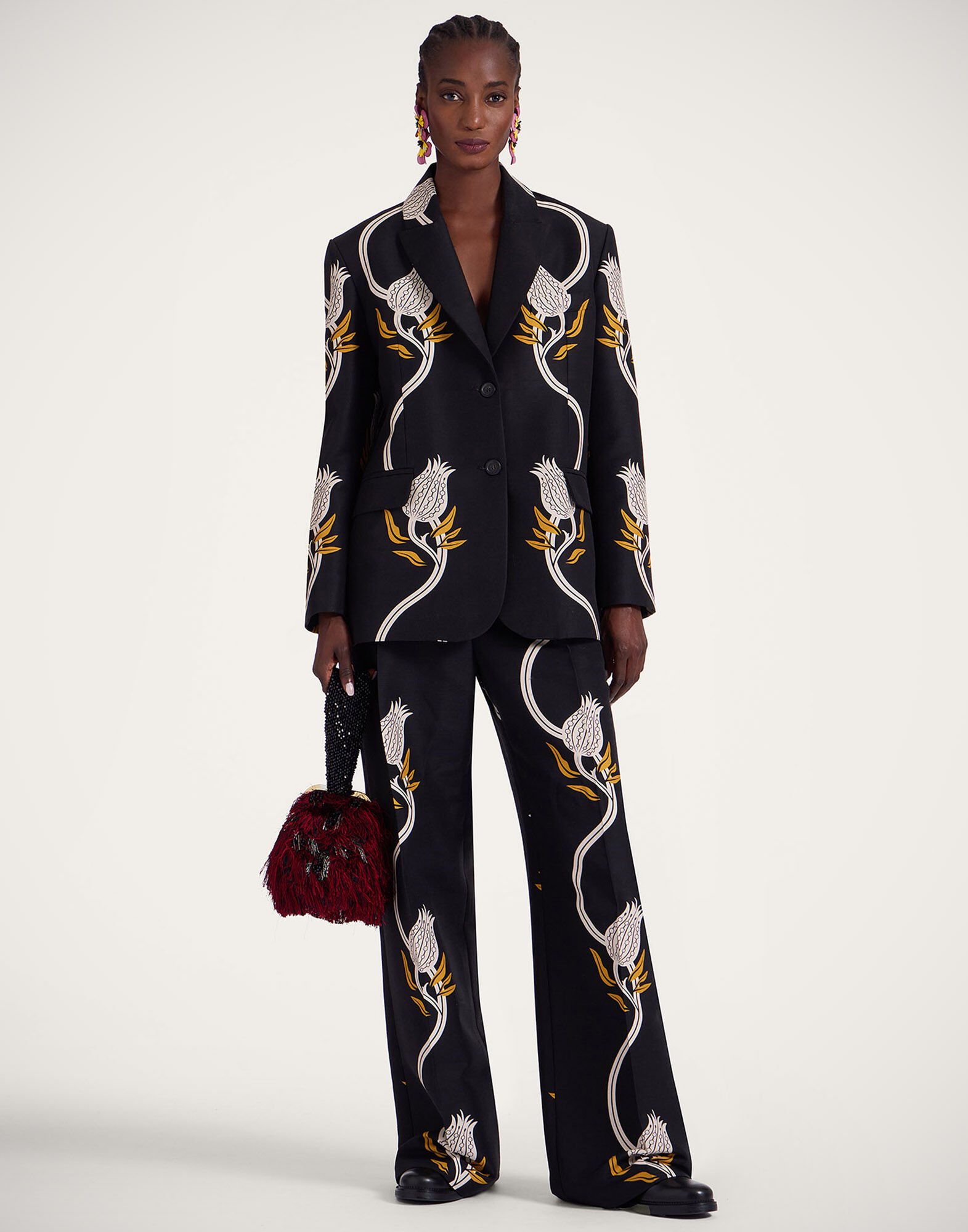 La DoubleJ Jones Jacket Melograno Black & White JAC0106CAD001MEL01BL03