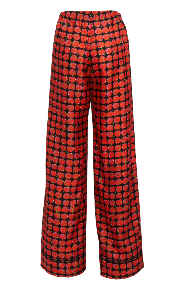La DoubleJ Silk Pajama La DoubleJ Silk Pajama Black Cherries PJM0001SIL001CHY0003