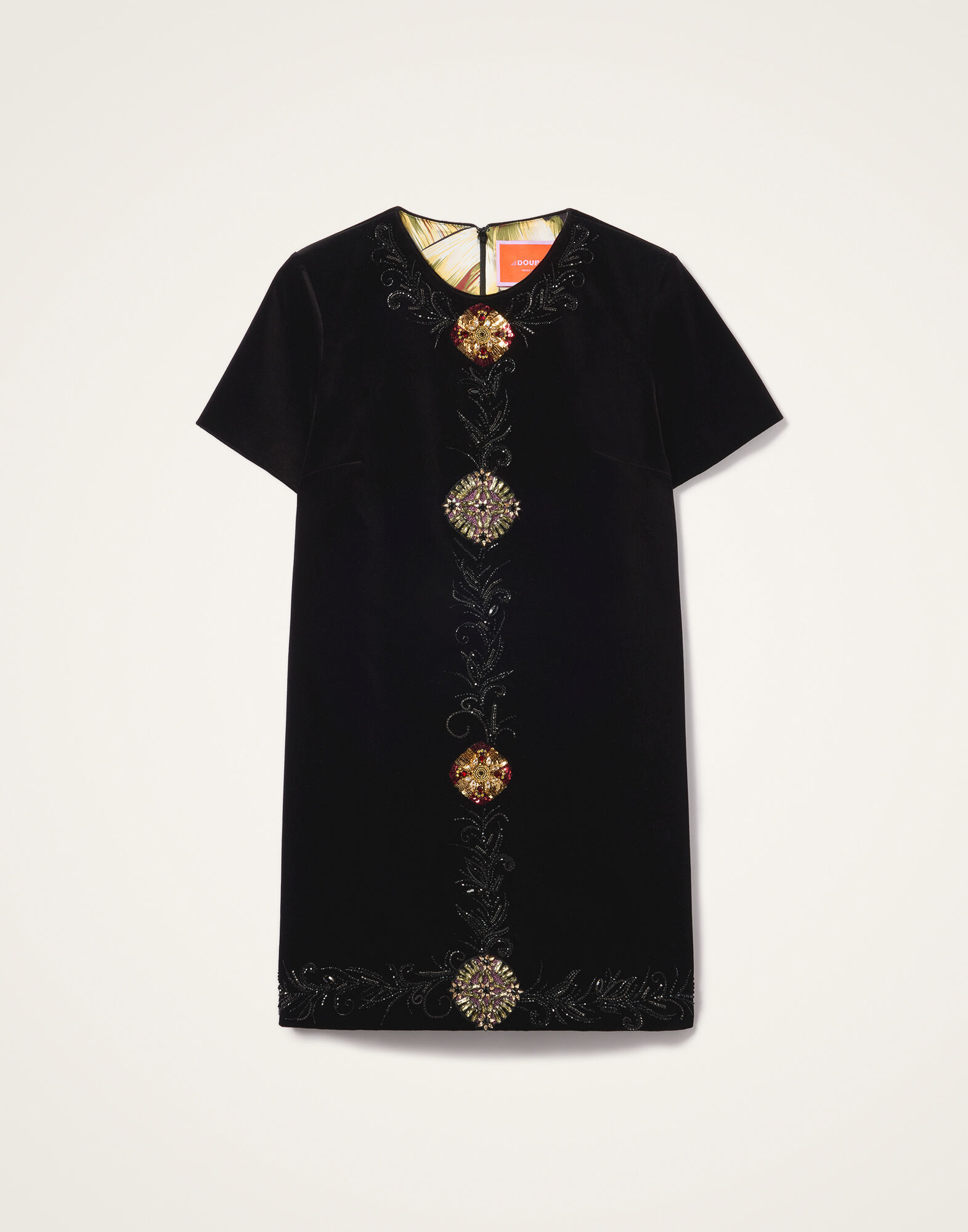 La DoubleJ Mini Swing Dress Solid Black DRE0976VEL011SOLIDBL01