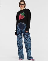 La DoubleJ Lampone Sweater La DoubleJ Lampone Sweater Black PUL0179KNI093VA203BL01