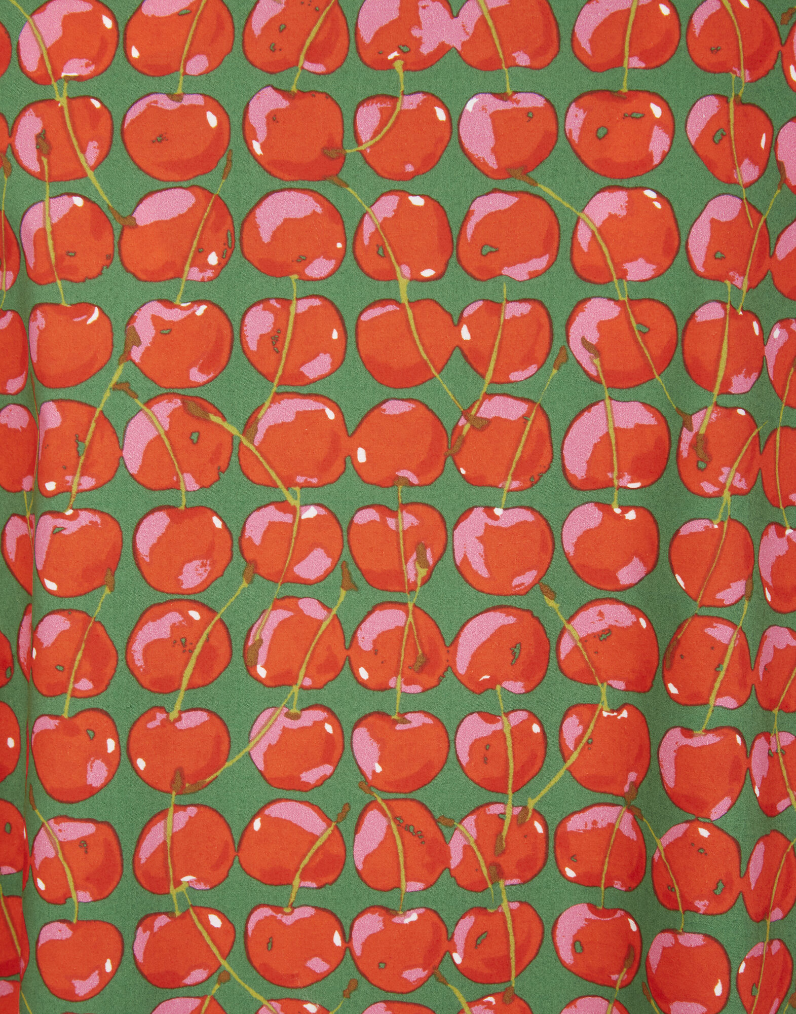 La DoubleJ Choux Dress Green Cherries DRE0193COT001CHY0001