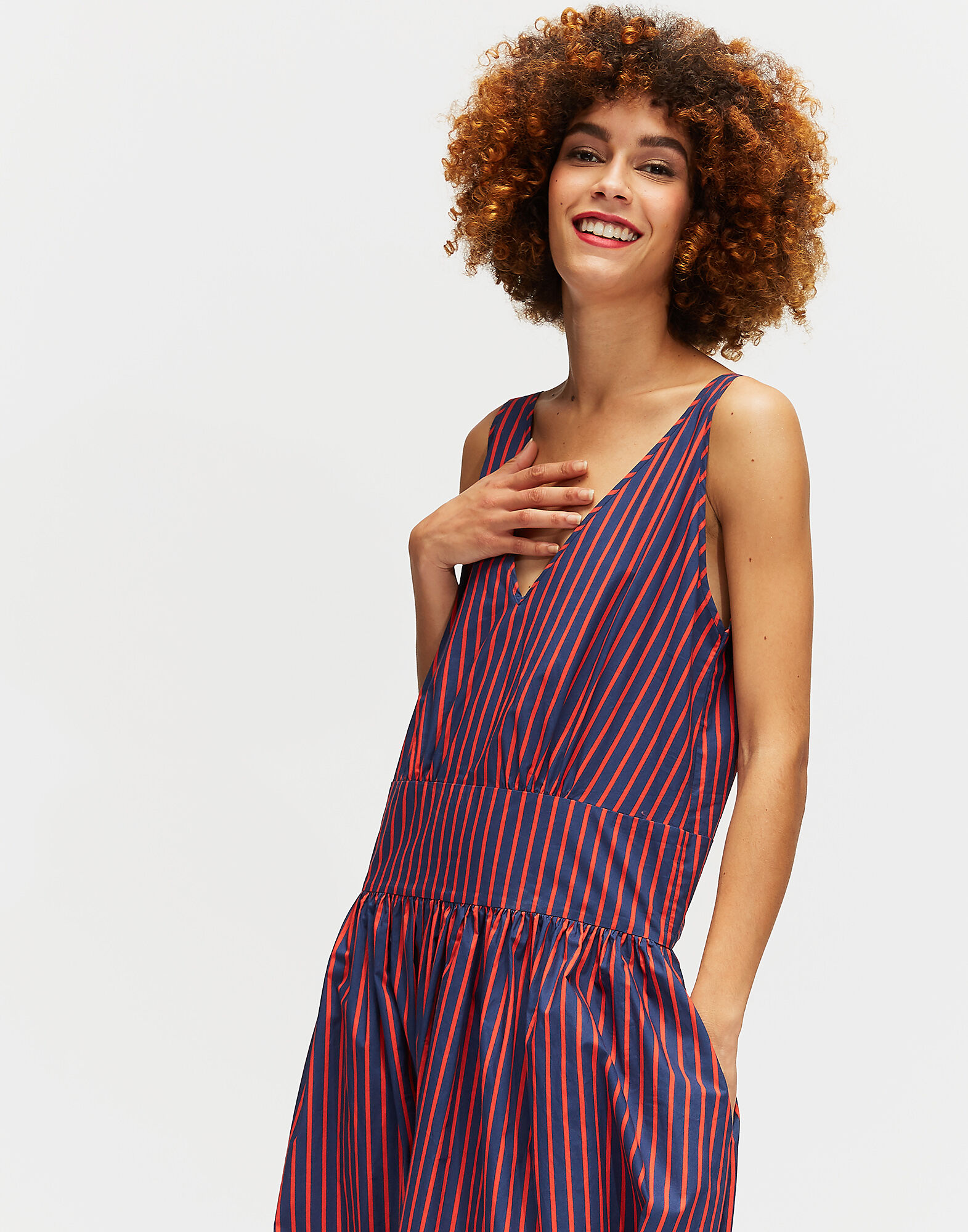 LaDoubleJ Aperitivo Oversized Dress Riviera DRE0033COT001RIG0002