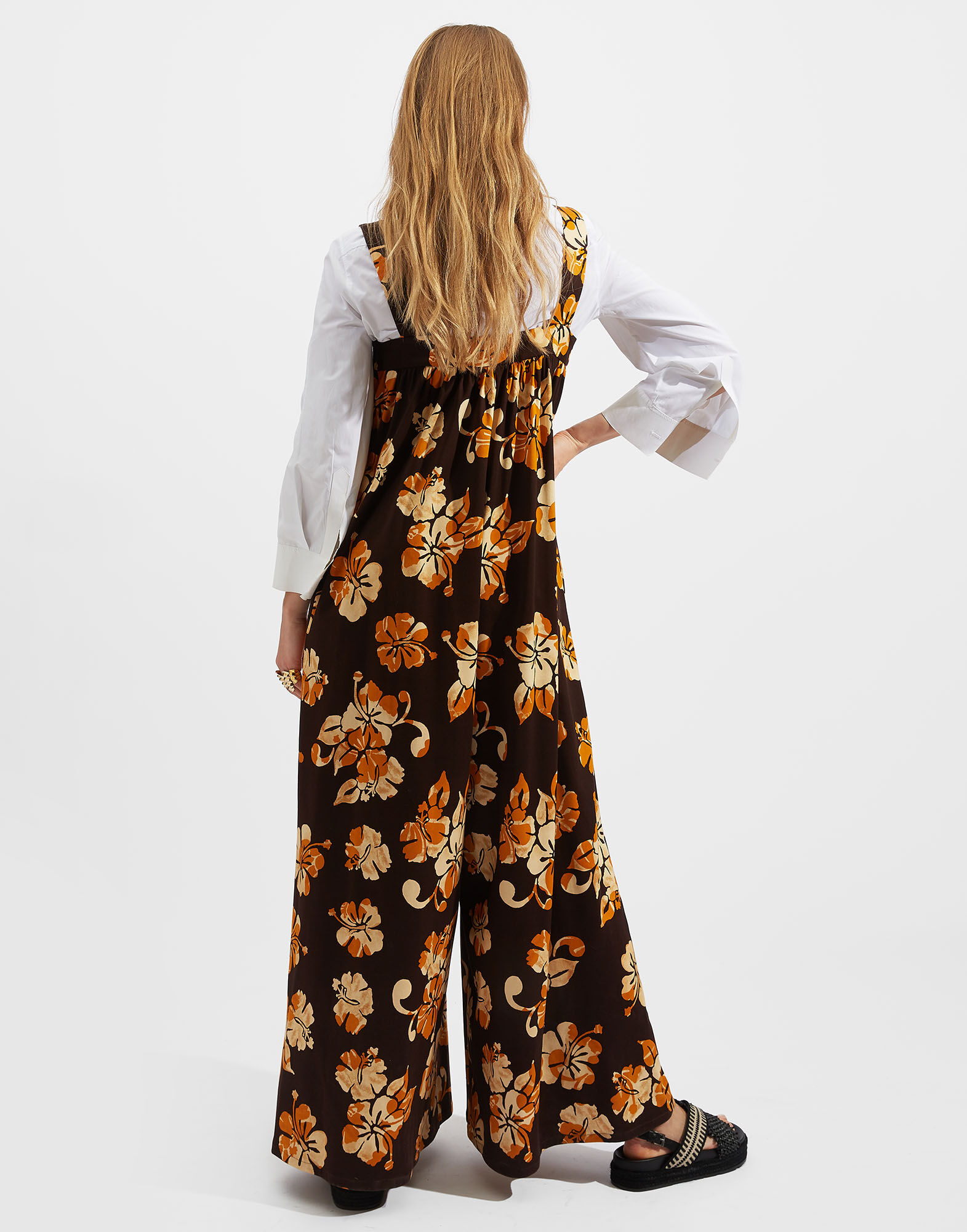 La DoubleJ Playsuit Dress Hibiscus DRE0338INT001HIB0001