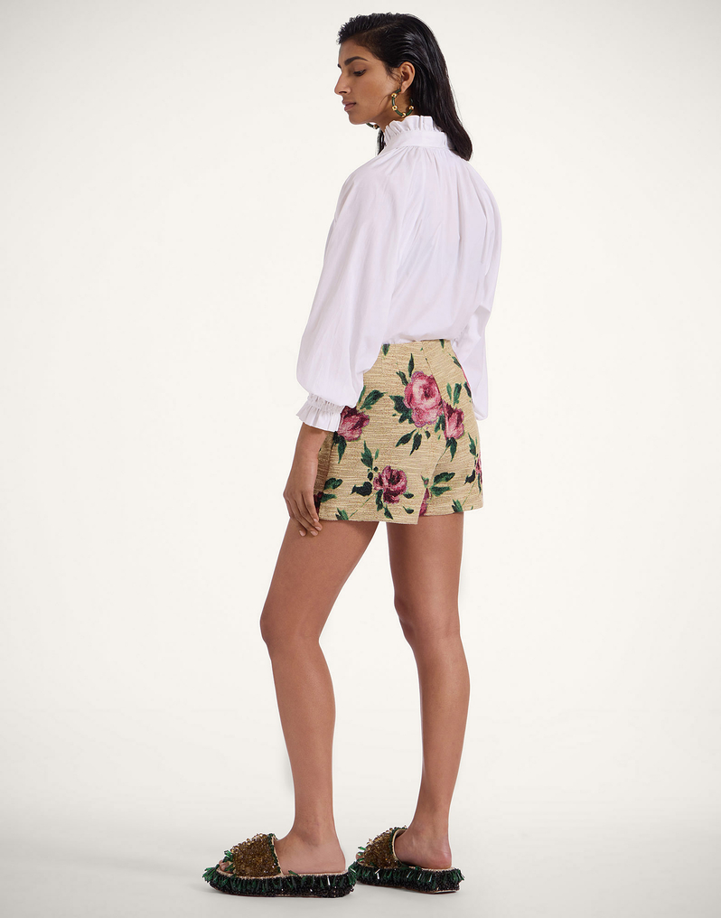 La DoubleJ Margarita Shorts La DoubleJ Margarita Shorts Roses Light Beige TRO0112COT069ROS06BR01