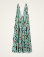 La DoubleJ Twirling Long Dress La DoubleJ Twirling Long Dress Zooflora Light Blue DRE0989TUL002ZOF02BU01