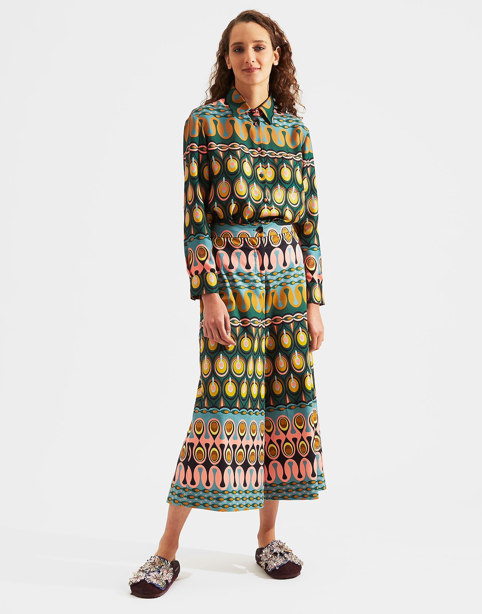 LaDoubleJ Coulotte Pants Rio Verde TRO0027COT006RIO0002