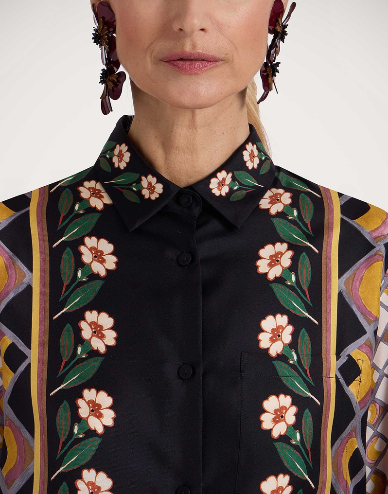 La DoubleJ Boy Shirt La DoubleJ Boy Shirt Dazed Placée Black SHI0040SIL001DAZ01BL01