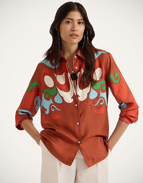 La DoubleJ Boy Shirt Phoenix Placée Light Blue SHI0040SIL006PHO01BU01