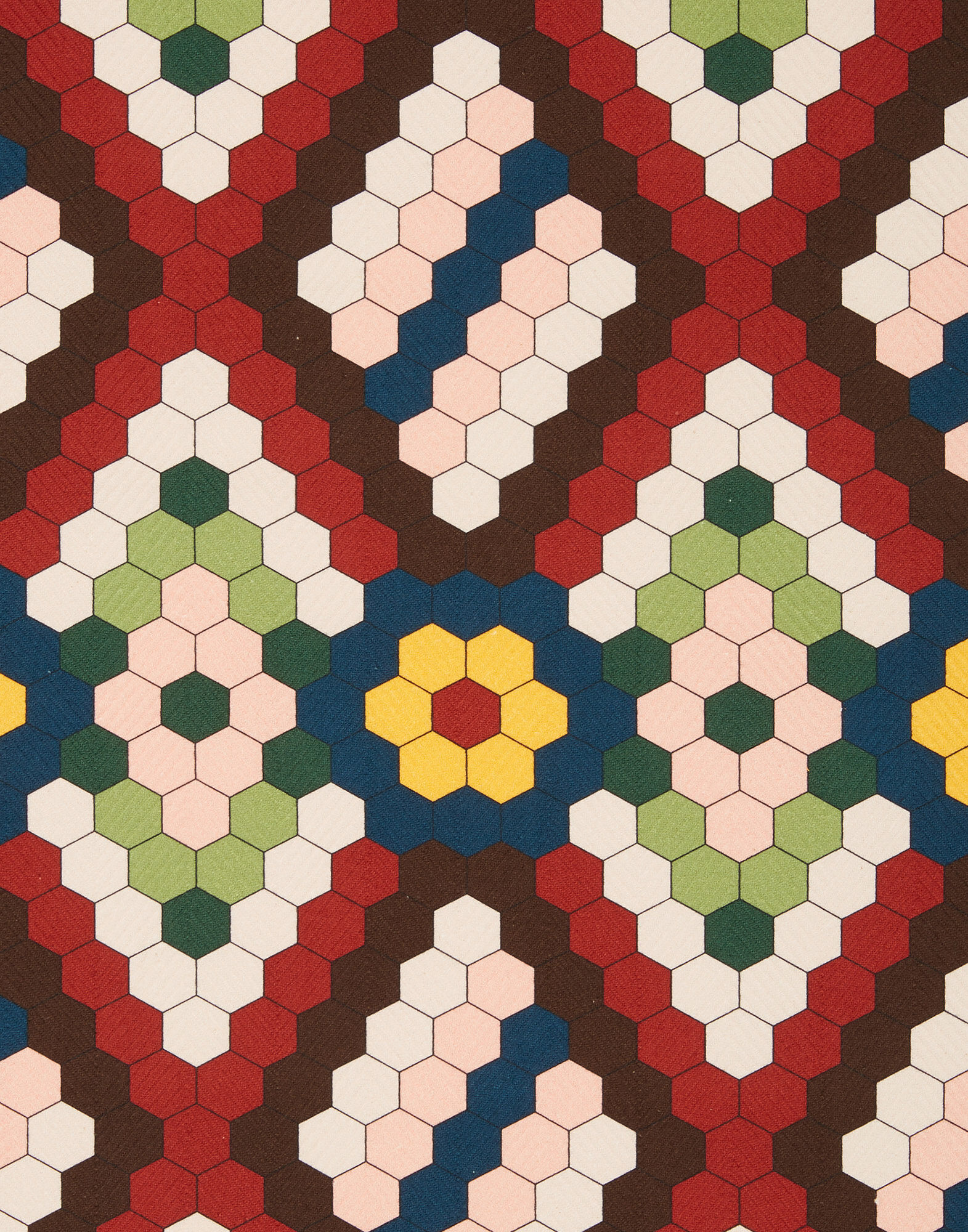 La DoubleJ Herringbone Runner Honeycomb Tiles RUN0001COT040HNT0001