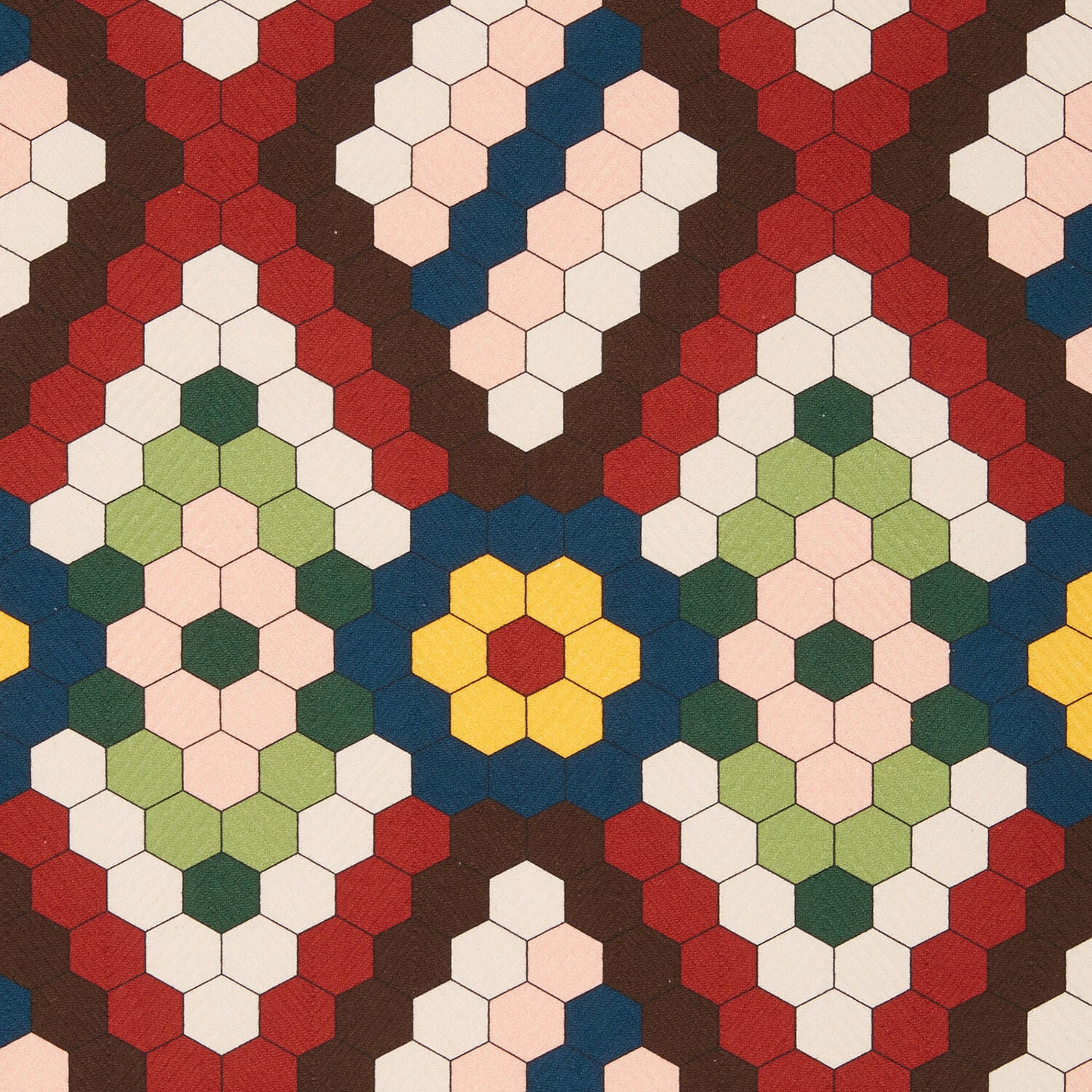  La Doublej Placemats & Runners Gend - Harringbone Runner (50x160) Honeycomb Tiles One Size 100% Cotton 