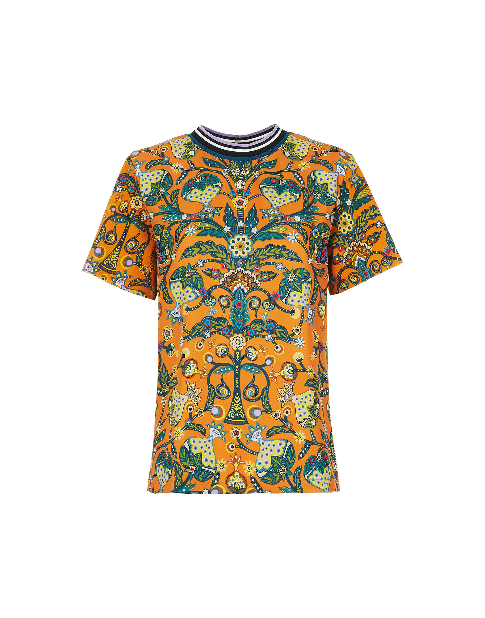 LaDoubleJ Sciura T-Shirt Tree Of Life Arancio TOP0033SIL001TFL0002