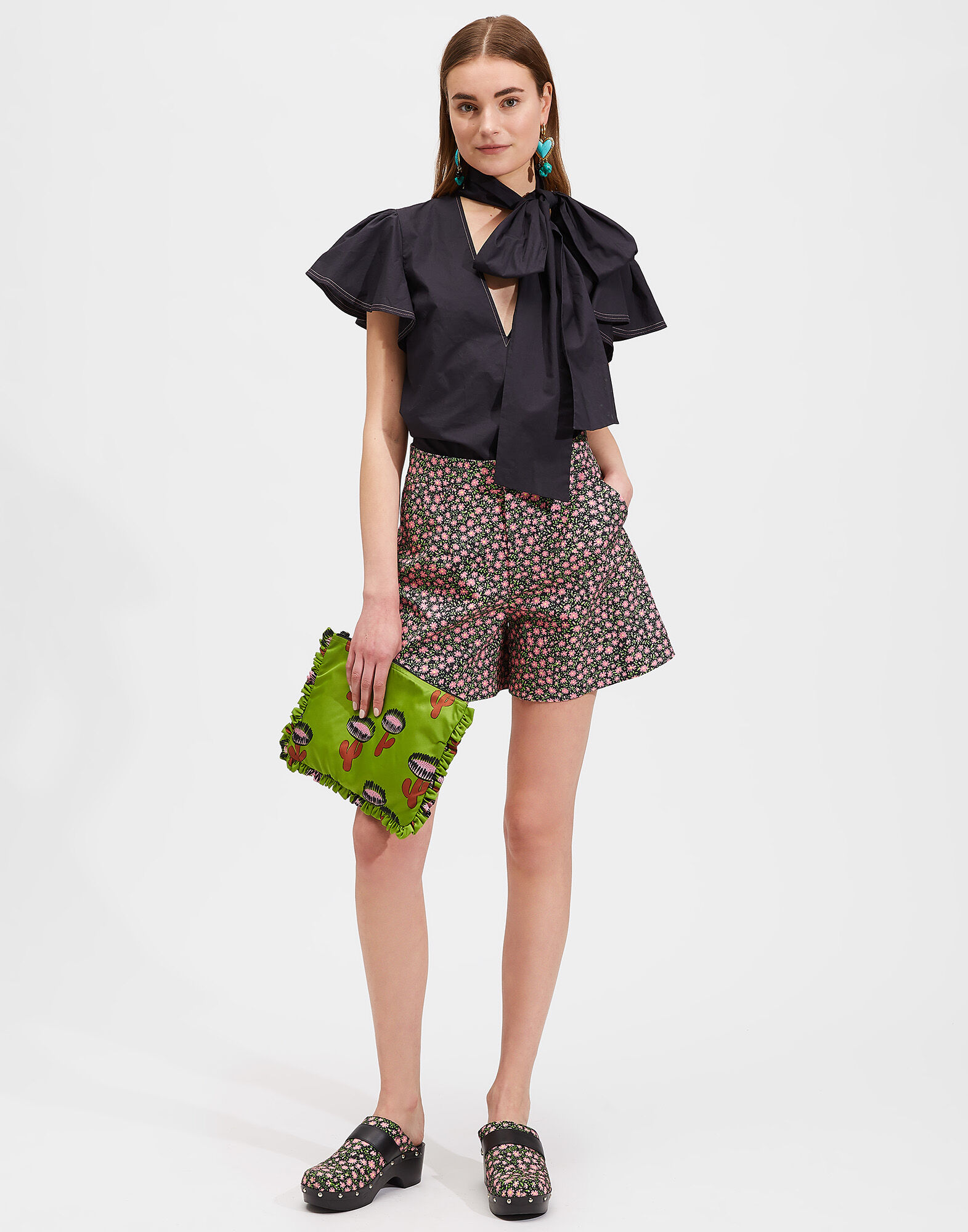 LaDoubleJ Lou Lou Shirt Solid Black SHI0048COT001BLA0001