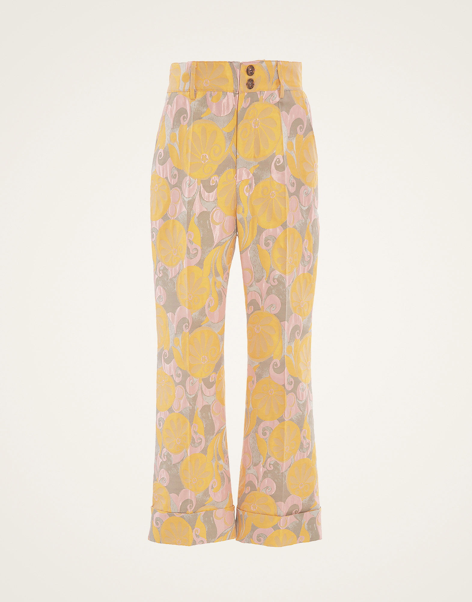 La DoubleJ Hendrix Pants Moonflower Yellow TRO0014JCQ047MOO02YE02