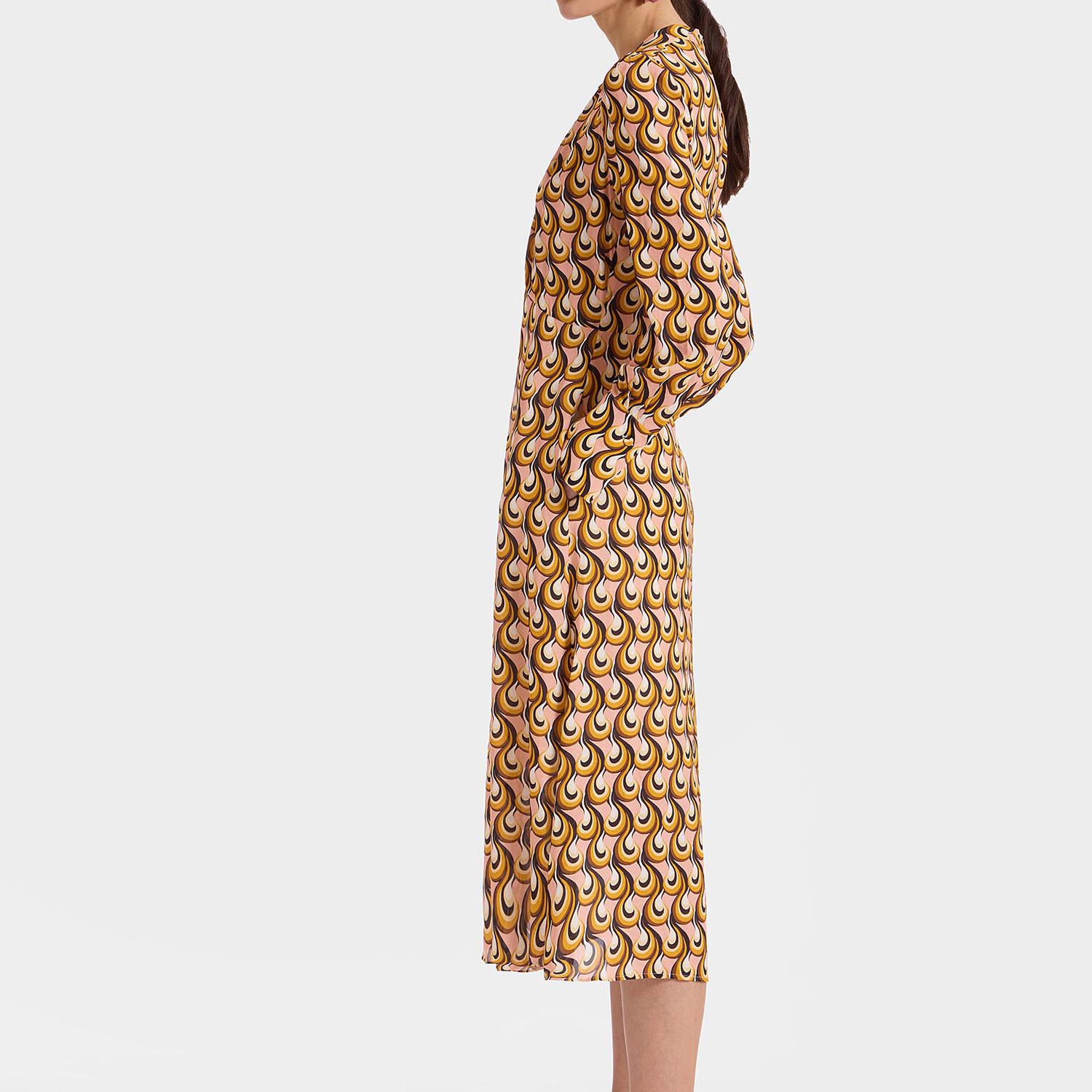 La Doublej Midi Eve Dress In Melty Pink