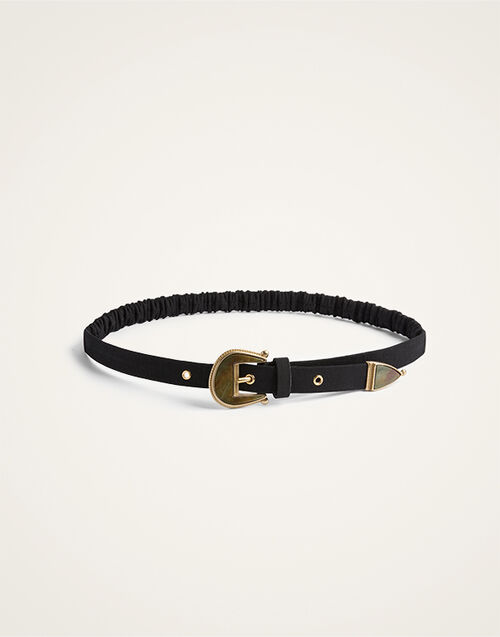 La DoubleJ Cinch Belt Solid Black BEL0013COT064SOLIDBL01