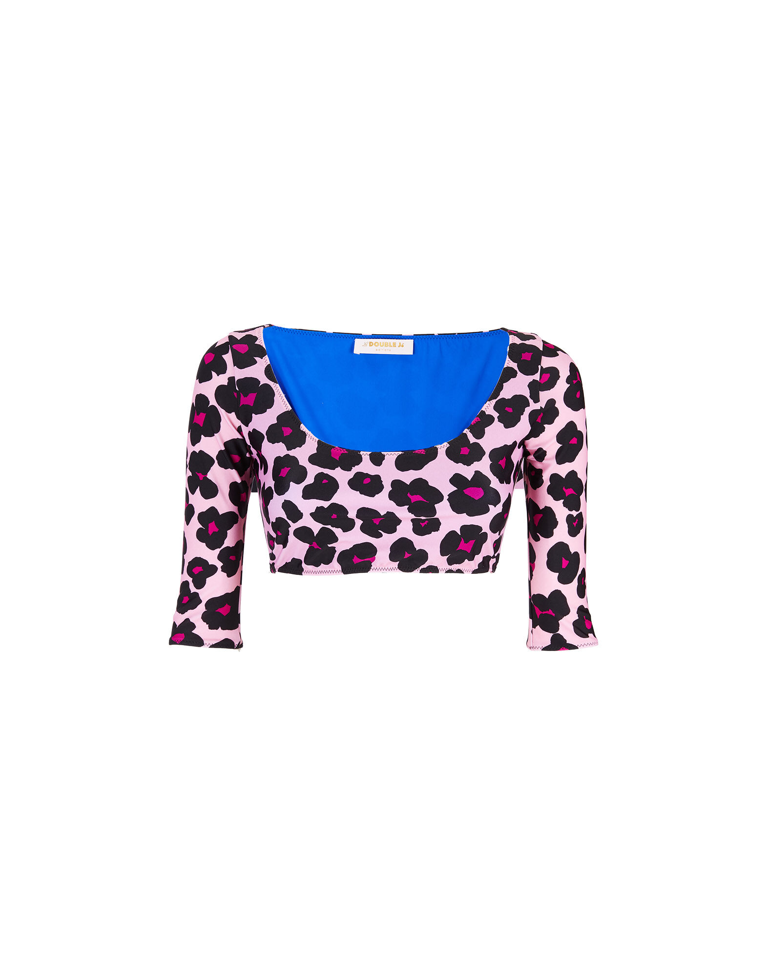 LaDoubleJ Portofino Top Flower Leopard Rosa SWI0015LYC001FLL0003