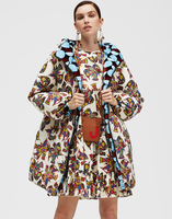 LaDoubleJ Reversible Cocoon Puffer LaDoubleJ Reversible Cocoon Puffer Sfere Azzurro DOW0004VEL004SFE0003