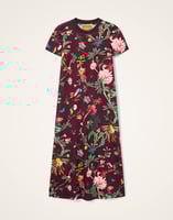 La DoubleJ Sporty Swing Dress La DoubleJ Sporty Swing Dress Zooflora Burgundy DRE0247JER002ZOF02RE02