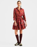 LaDoubleJ Short Bellini Dress LaDoubleJ Short Bellini Dress Babe Bordeaux DRE0121SIL001BAB0004