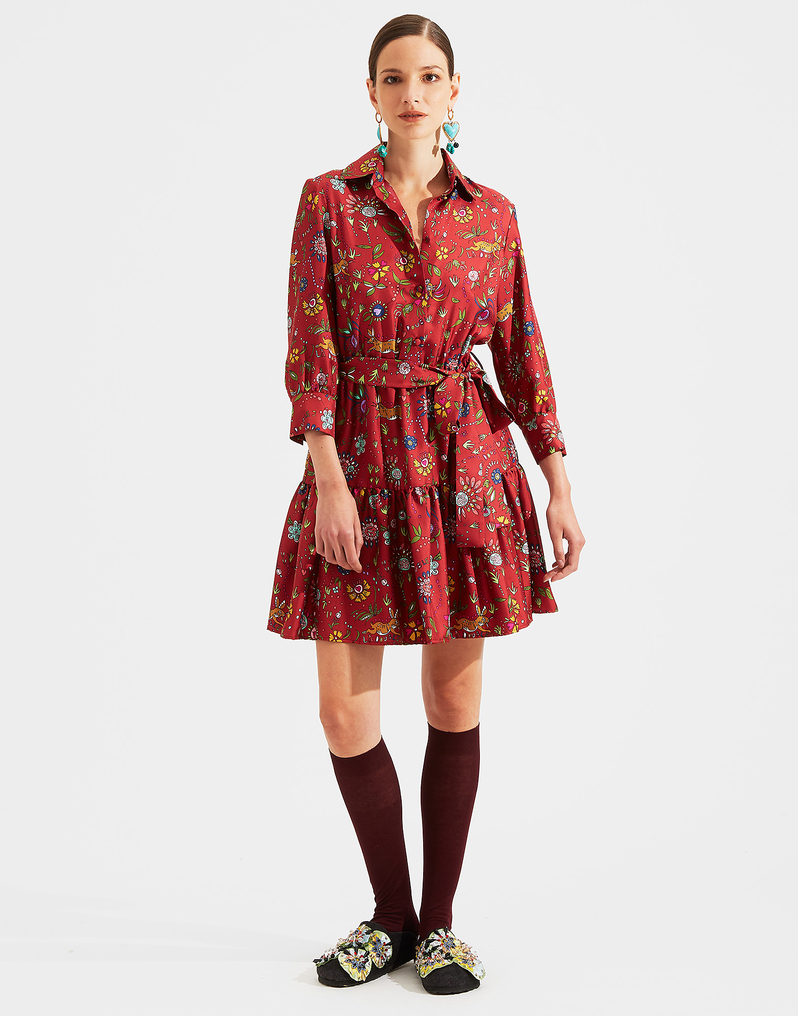 LaDoubleJ Short Bellini Dress LaDoubleJ Short Bellini Dress Babe Bordeaux DRE0121SIL001BAB0004