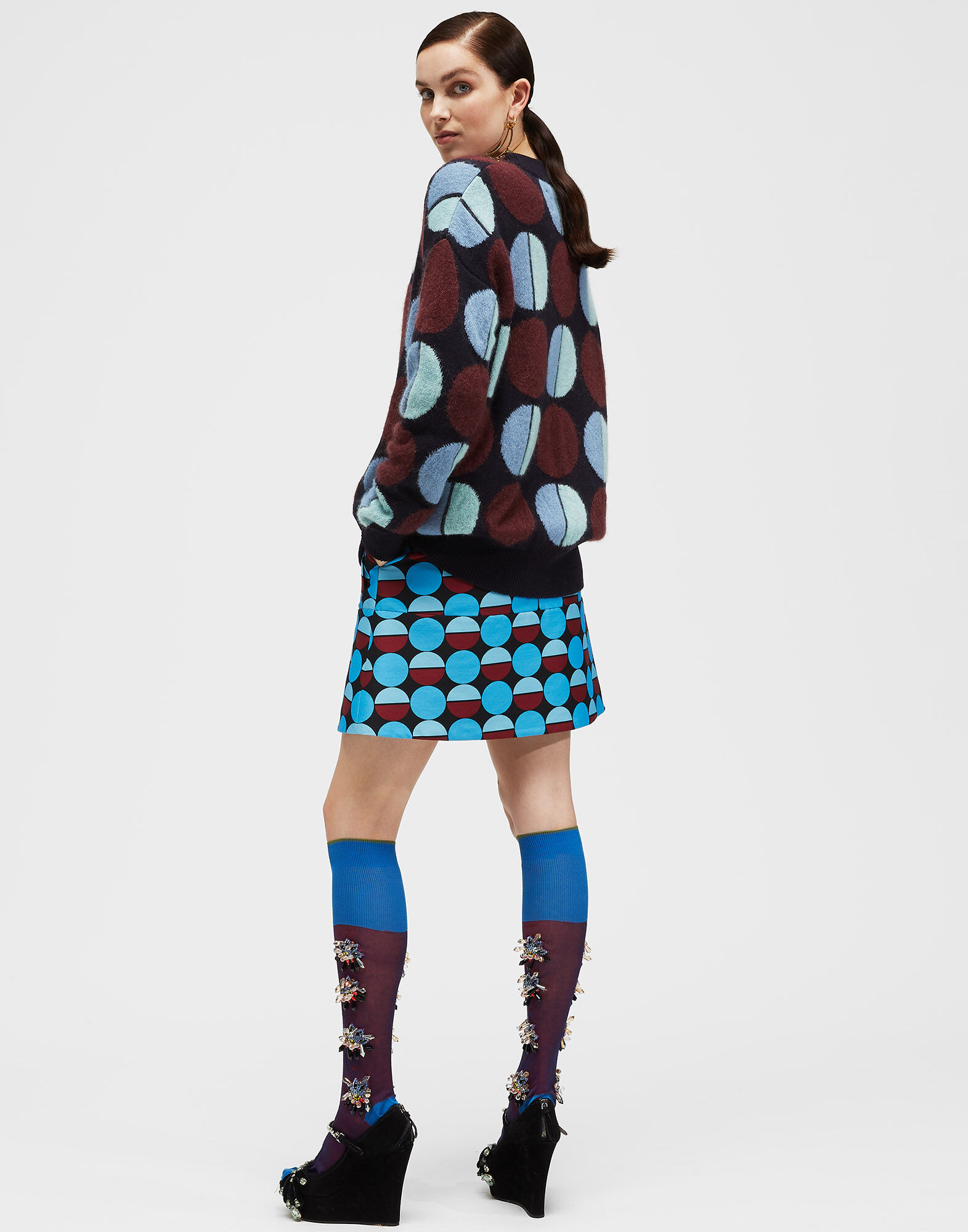 LaDoubleJ Engadina Sweater Sfere Blu PUL0042KNI031SFE0006