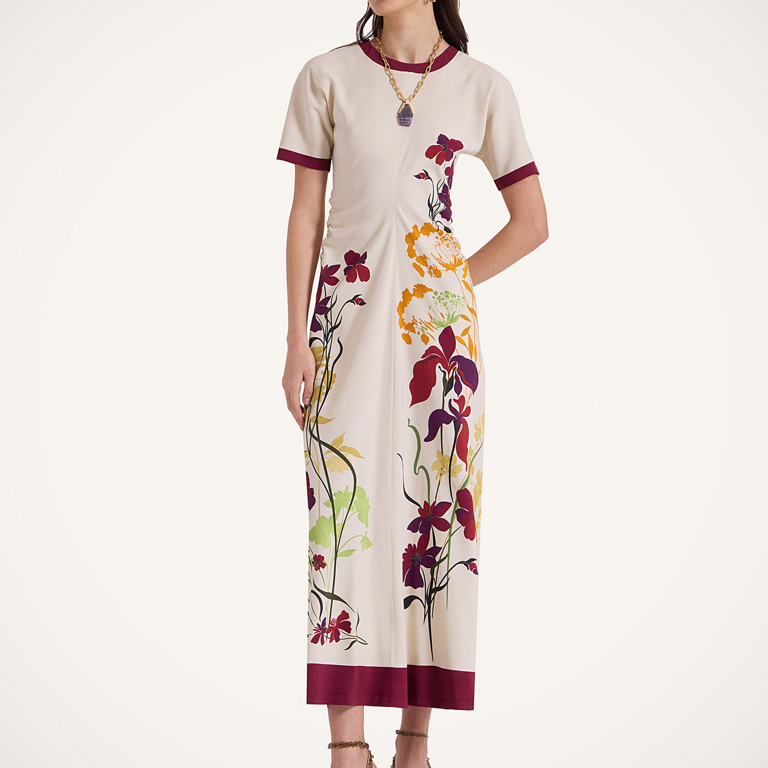 La Doublej Angelica Dress In Corsage Placée Ivory