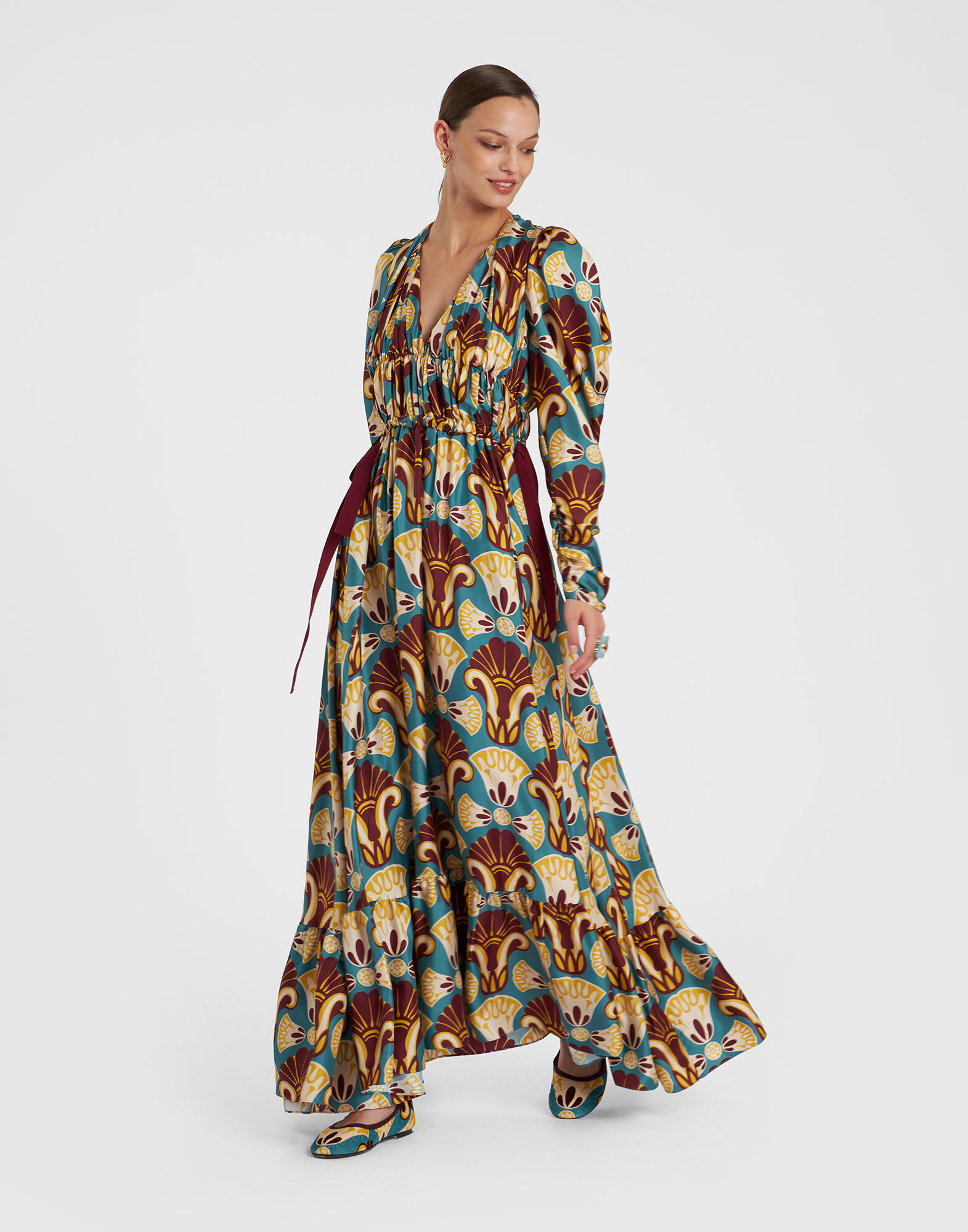 La DoubleJ Biennale Long Dress Dendera Light Blue DRE0593SIL001DEN01BU01