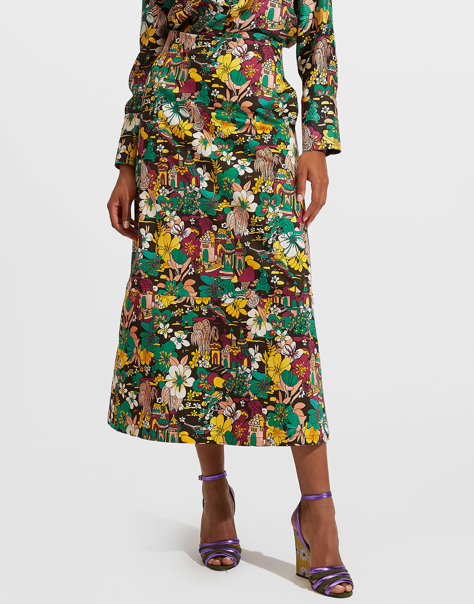 La DoubleJ A-Long Skirt Temples SKI0018COT006TEM0001