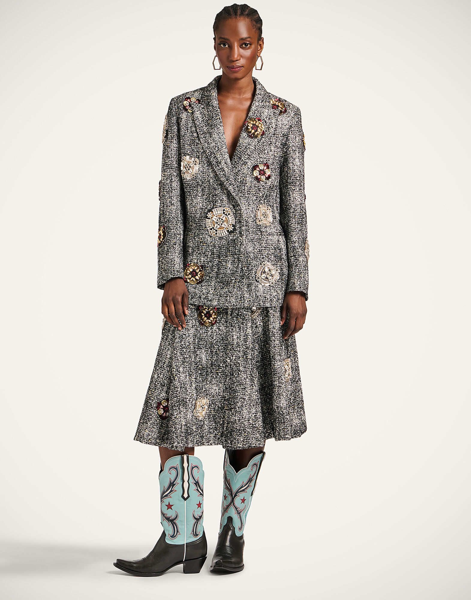 La DoubleJ Jagger Jacket Solid Black & White JAC0155EMB119NUC05BL03