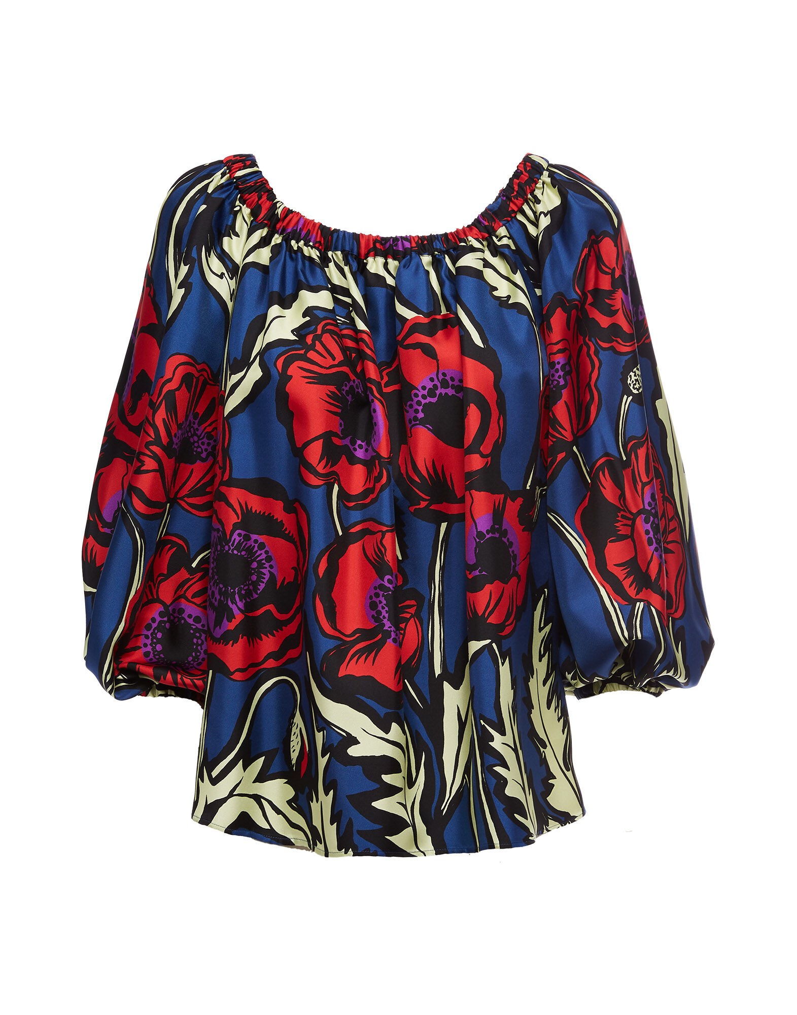 LaDoubleJ Paloma Shirt Big Blooms SHI0043SIL001PFI0001