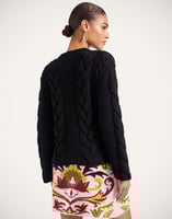 La DoubleJ Portrait Cardigan La DoubleJ Portrait Cardigan Solid Black PUL0211KNI120VA271BL01