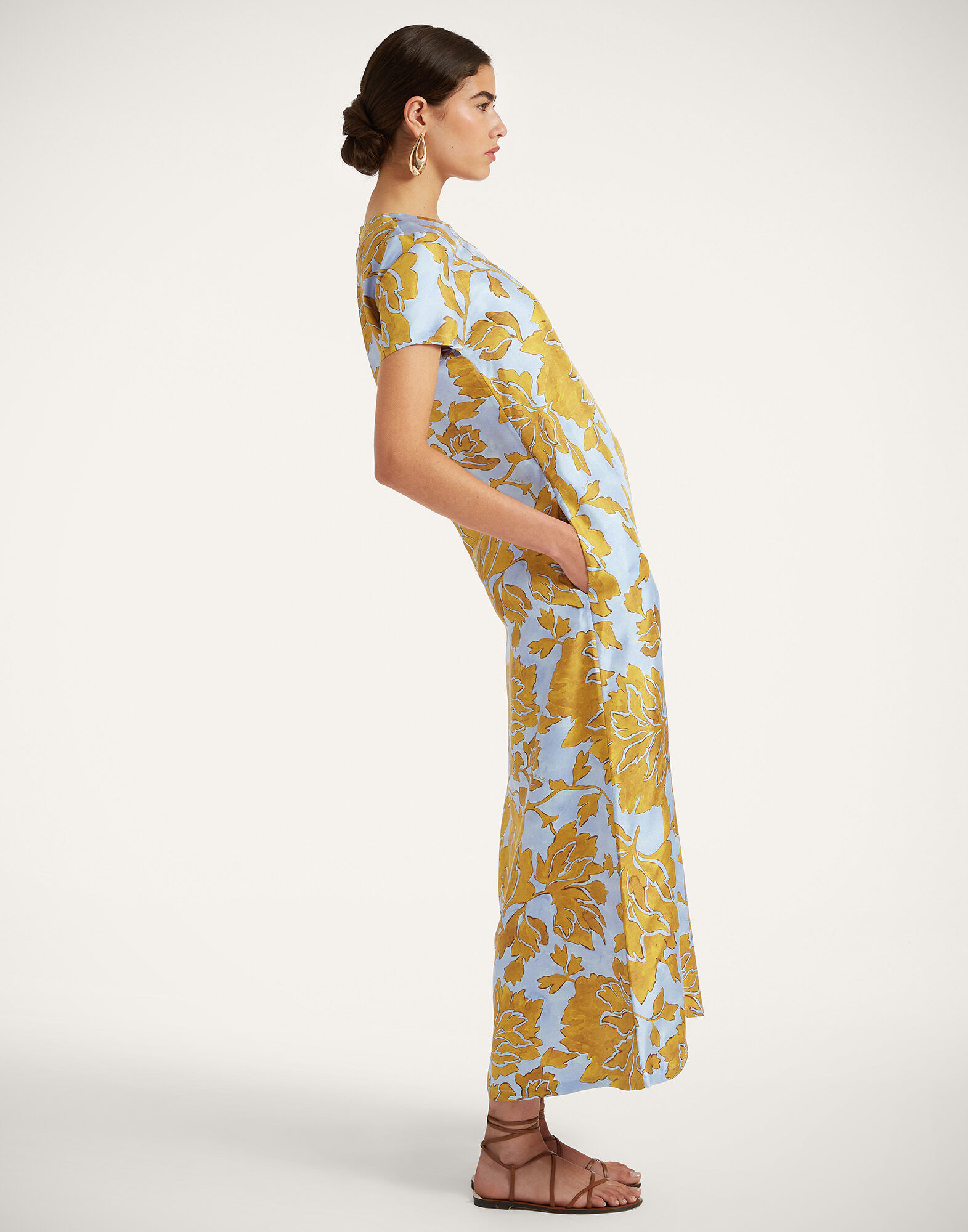 La DoubleJ Swing Dress Tangle Light Blue DRE0001SIL001TAN01BU01