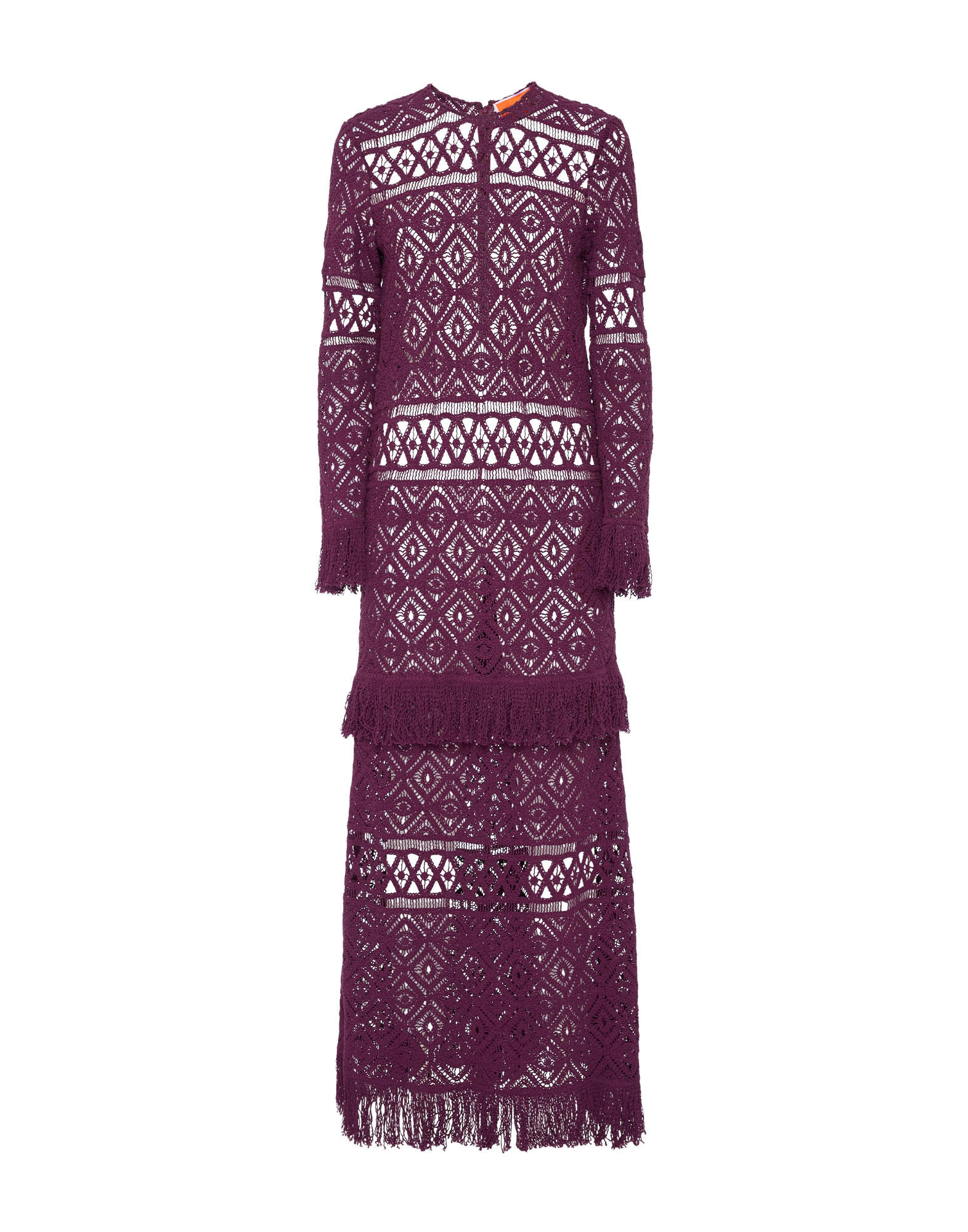 La DoubleJ Lacey Long Sleeve Swing Dress Plaza Purple DRE0681JCQ080PLA03PU01