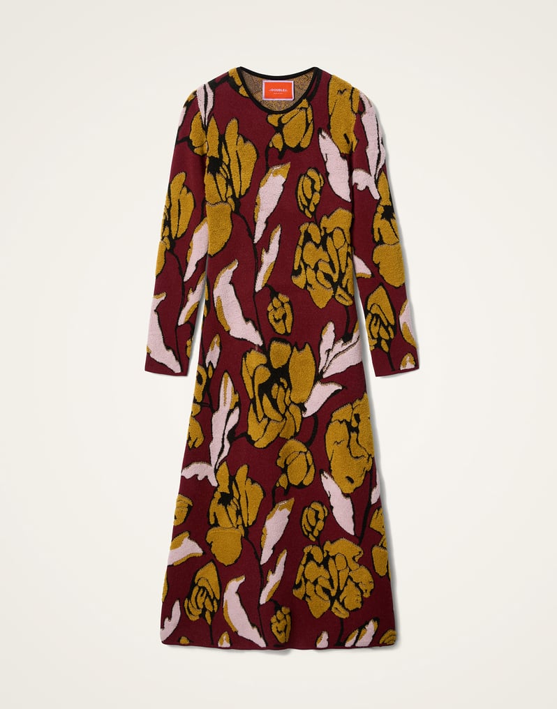 La DoubleJ Knit Swing Dress La DoubleJ Knit Swing Dress Multicolor Burgundy DRE1007KNI189VA439RE02