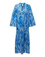 LaDoubleJ Silk Kaftan Polipo Blu DRE0009SIL001POL0001