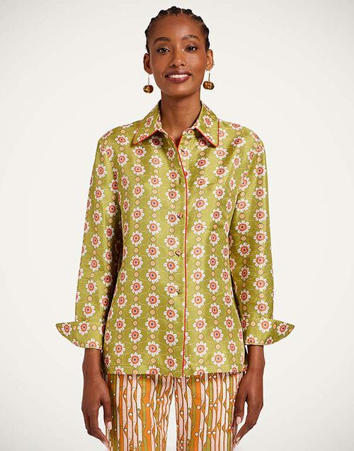 La DoubleJ Boy Shirt Ambrosia Green SHI0001SIL001AMB08GR02