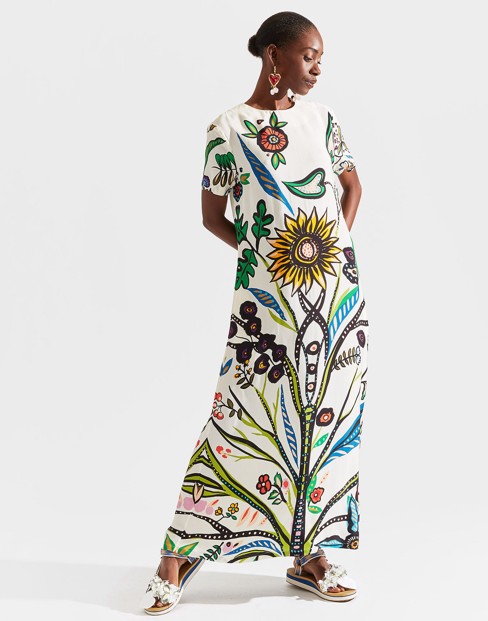 LaDoubleJ Swing Dress Tree Of Life DRE0128VIS004LIF0001