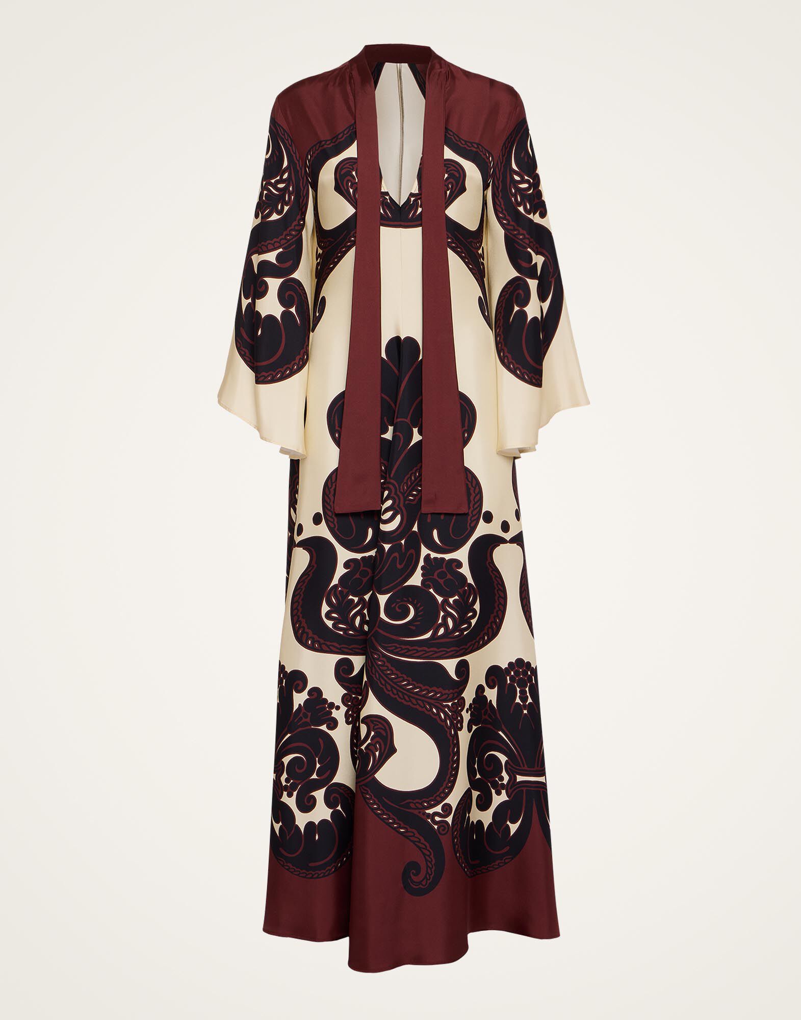 La DoubleJ Magnifico Dress Corsini Plac&eacute;e Cream DRE0232SIL006INI02WH03