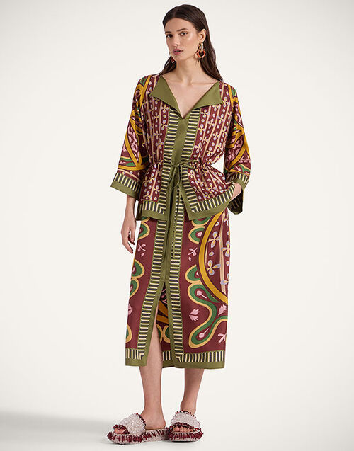 La DoubleJ The Apericena Dress Eclipse Plac&eacute;e Yellow DRE0806SIL006ECL05YE02