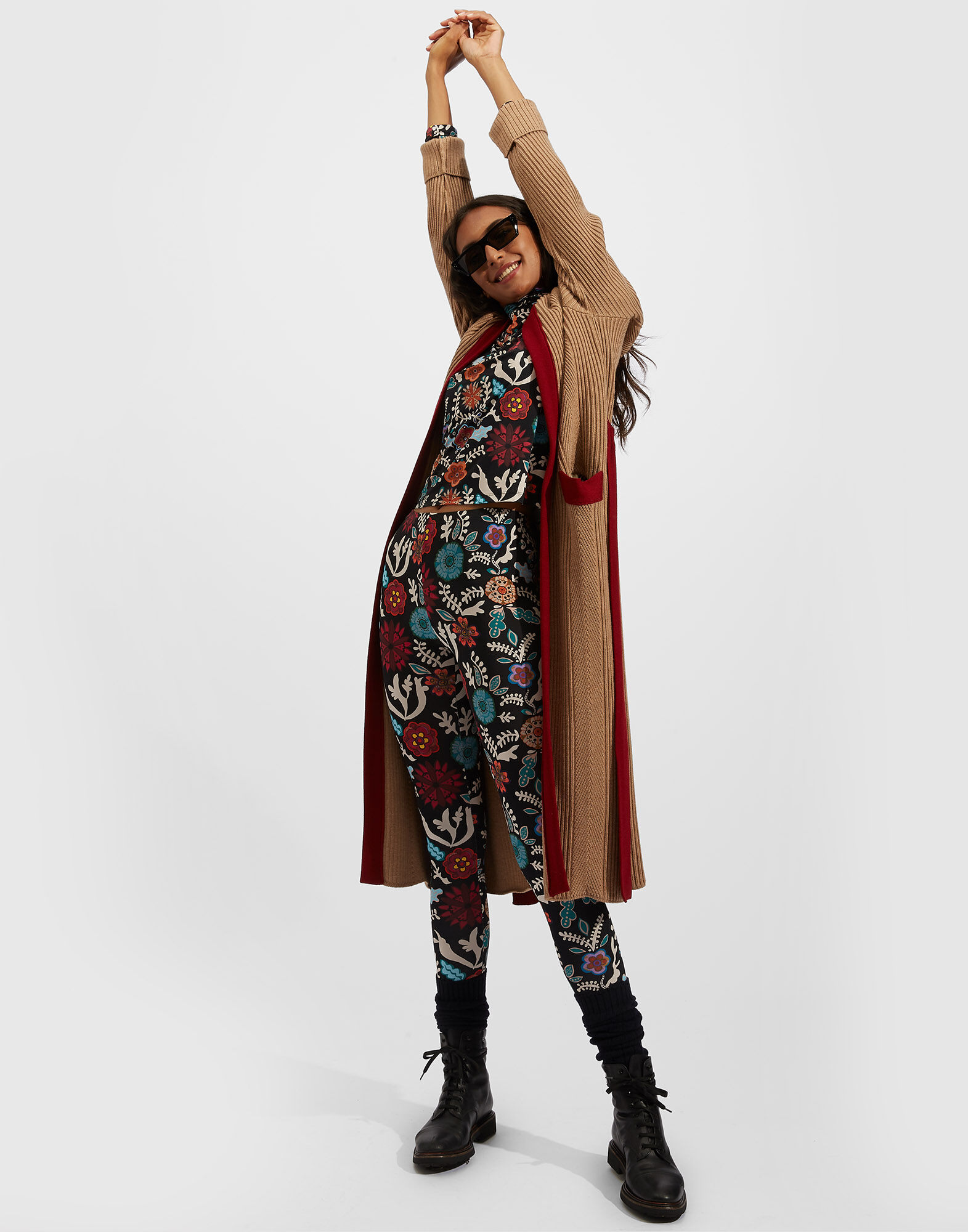 LaDoubleJ Leggings Fire Flower TRO0013JER005FIR0001