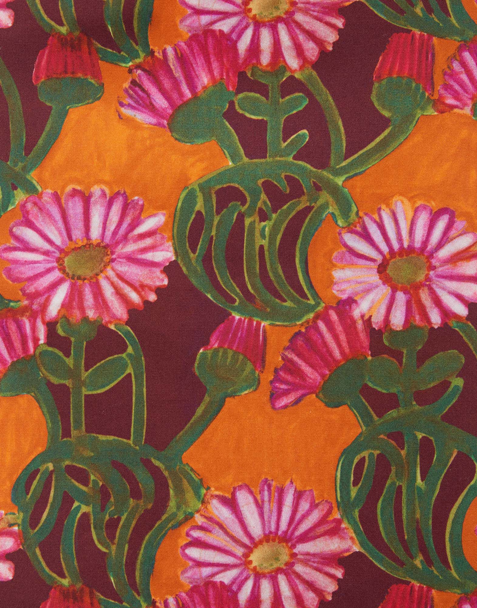 La DoubleJ A-Long Skirt Orange Gerber SKI0018COT006GER0002