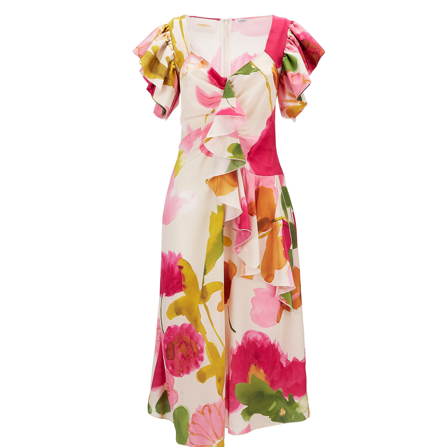 La Doublej Date Night Floral Print Dress In Prom