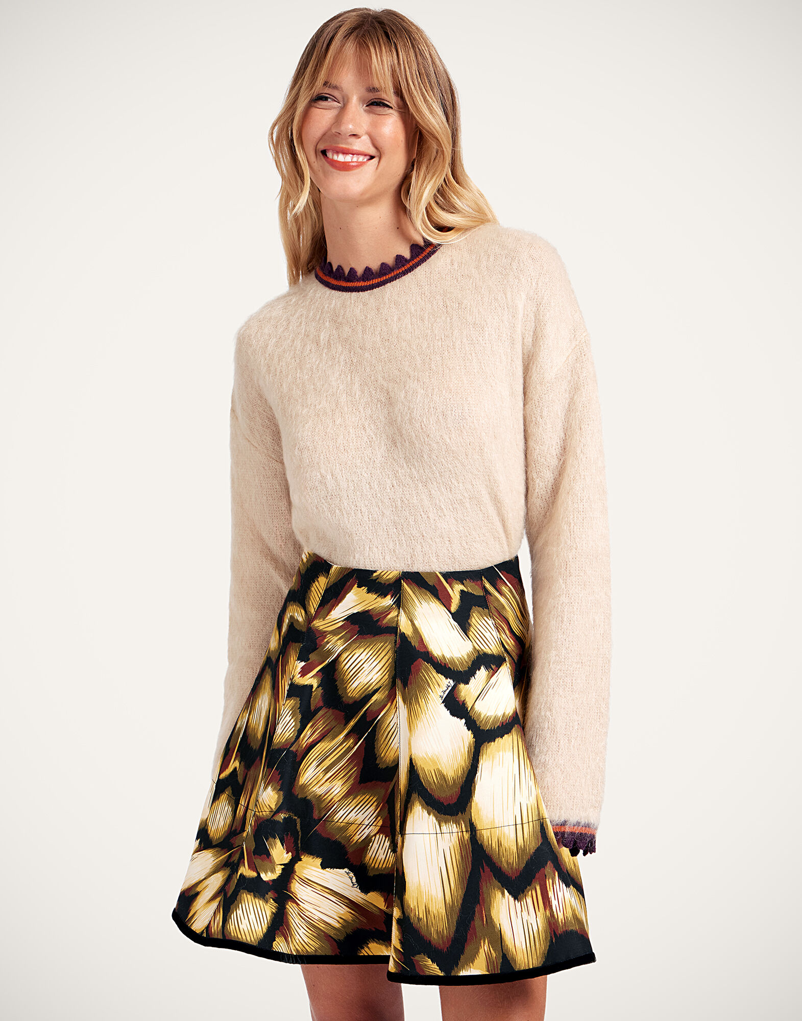 La DoubleJ Camden Jumper Solid Ecru PUL0165KNI170SOLIDBR05